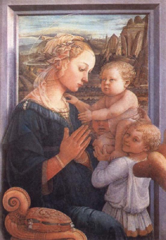 Filippino Lippi Madonna with the Child and Two Angels China oil painting art